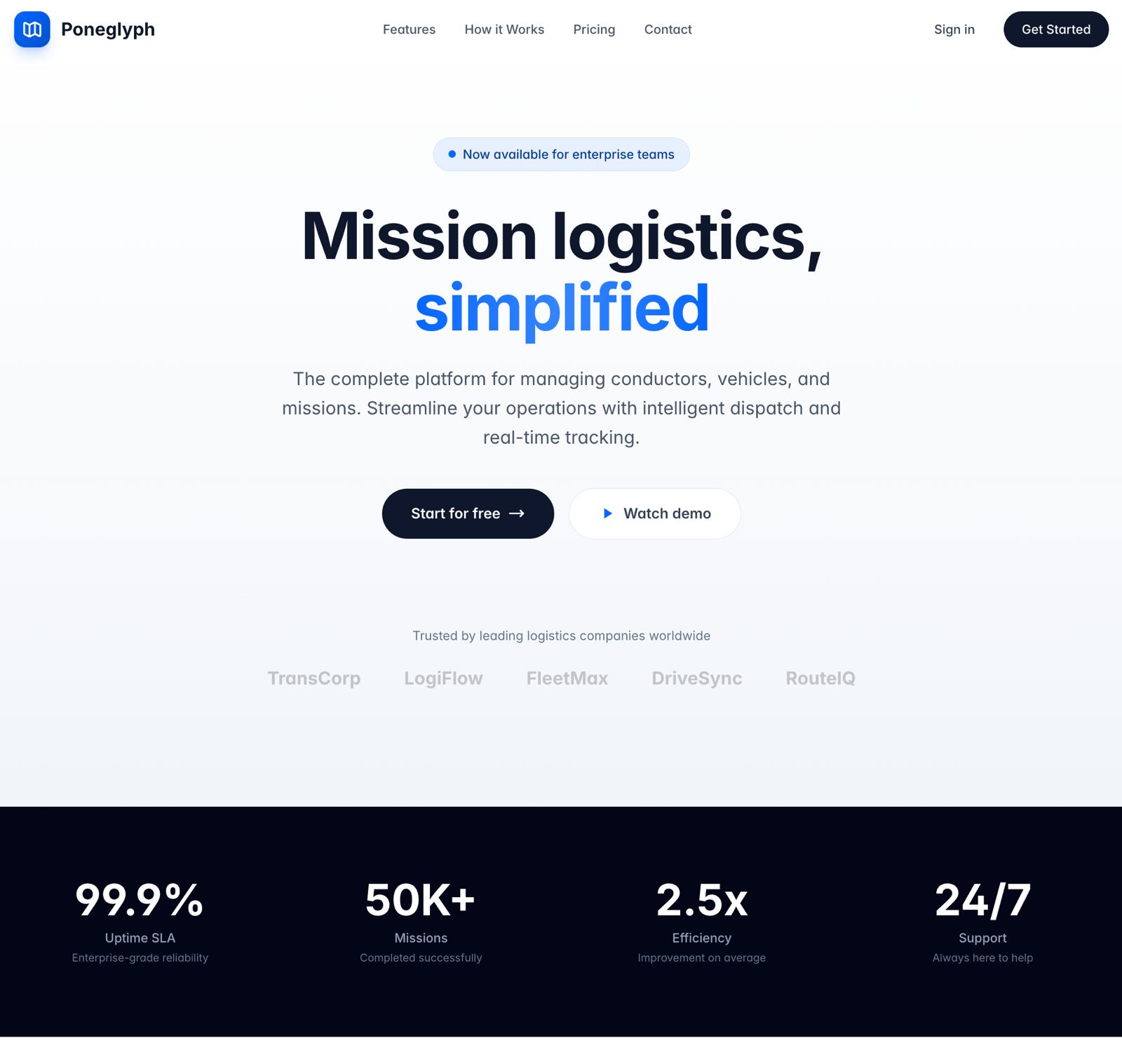 Poneglyph - Enterprise Fleet Management